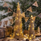 The Holiday Aisle® Gold Christmas Tree | Wayfair